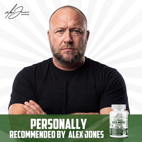 Ultimate Irish Sea Moss Gummies with Bladderwrack & Burdock Root – Sea Moss Bladderwrack Burdock Root – Caramel Apple Flavor – Plant-Based Mineral Blend – Vegan, Non-GMO – 60 Gummies